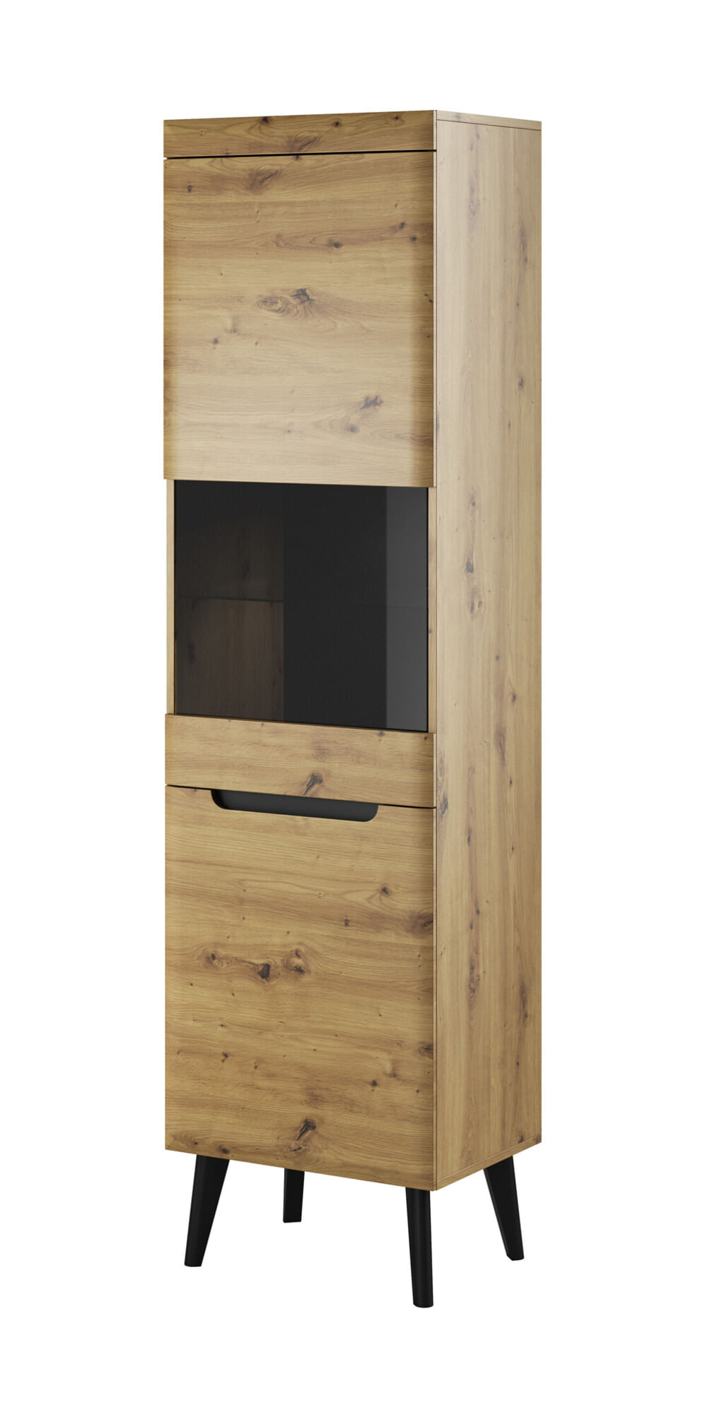 Vitrina alta Vintage Amaya 2 puertas color Duna TU MESITA