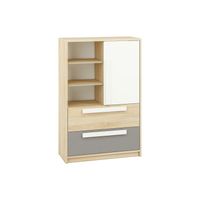 Cómoda Juvenil Alejo multicolor 3 cajones 1 puerta TU MESITA