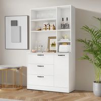 Cómoda Estante Hiroshi Blanco R&R MUEBLES