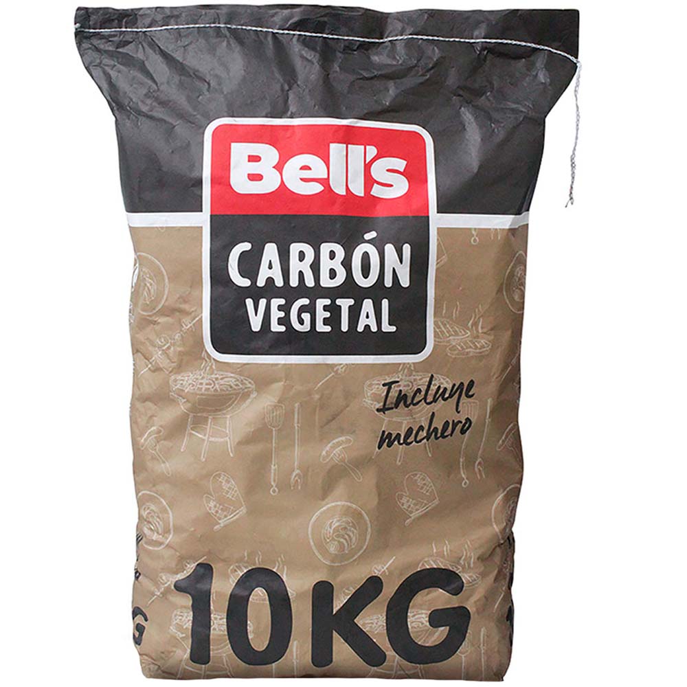 Carbón BELL'S Bolsa 10Kg + 2 Mecheros