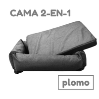 Cama Para Perro Ortopedica 2 En 1 Talla 6 89x56 Cm Plomo