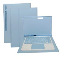 Funda con Teclado Bluetooth con Touchpad para Tablet Tab S8 Plus 12.4"" SM-X8009 Celeste