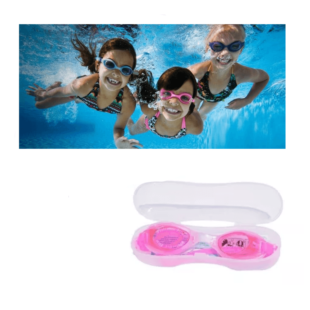 Lentes de Natación Con estuche -Rosado