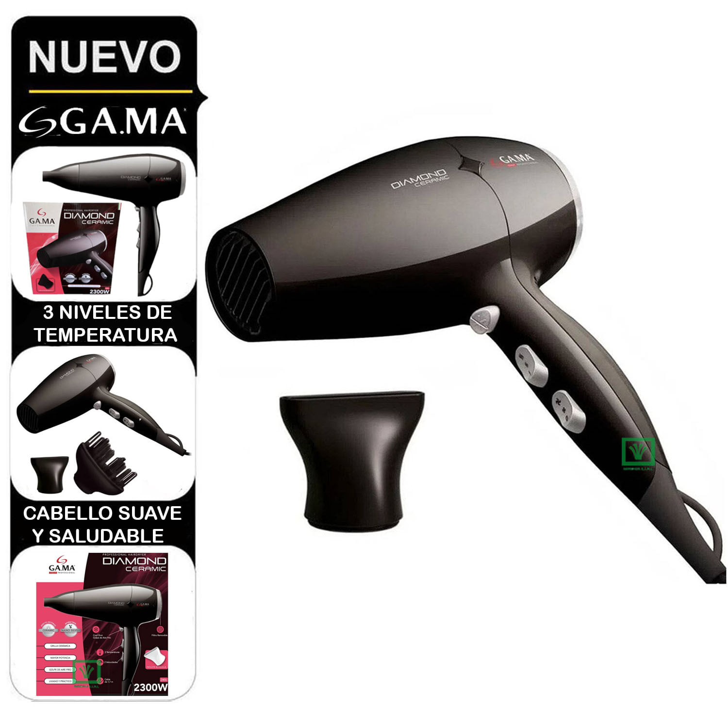 Secador de Cabello Diamond Ceramic STD 2300W