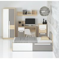 Escritorio Clásico Evelyn multicolor 1 cajón 1 puerta TU MESITA