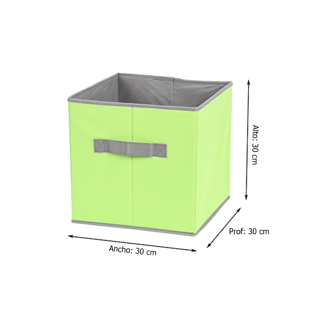 Cubo de almacenamiento Verde 30x30cm - Promart
