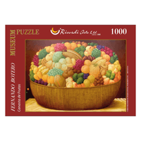 Rompecabezas Ricordi Canasta De Frutas Fernando Botero 1000 Piezas