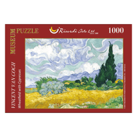 Rompecabezas Ricordi Campos De Trigo Con Cipreses Van Gogh 1000 Piezas
