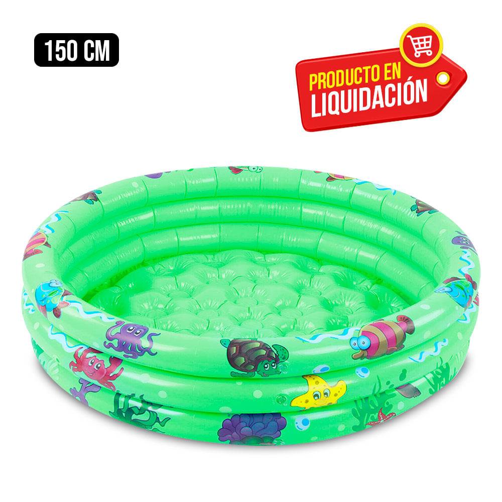 Piscina Inflable Niños Baby Amusement Pool 150cm Verde 180 L