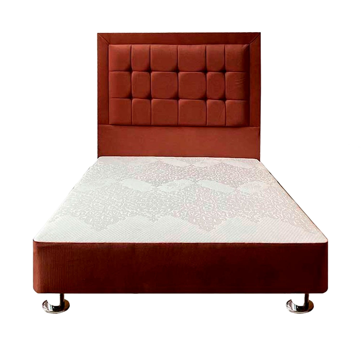Cama Box Español Acolchado 2.0 Plazas