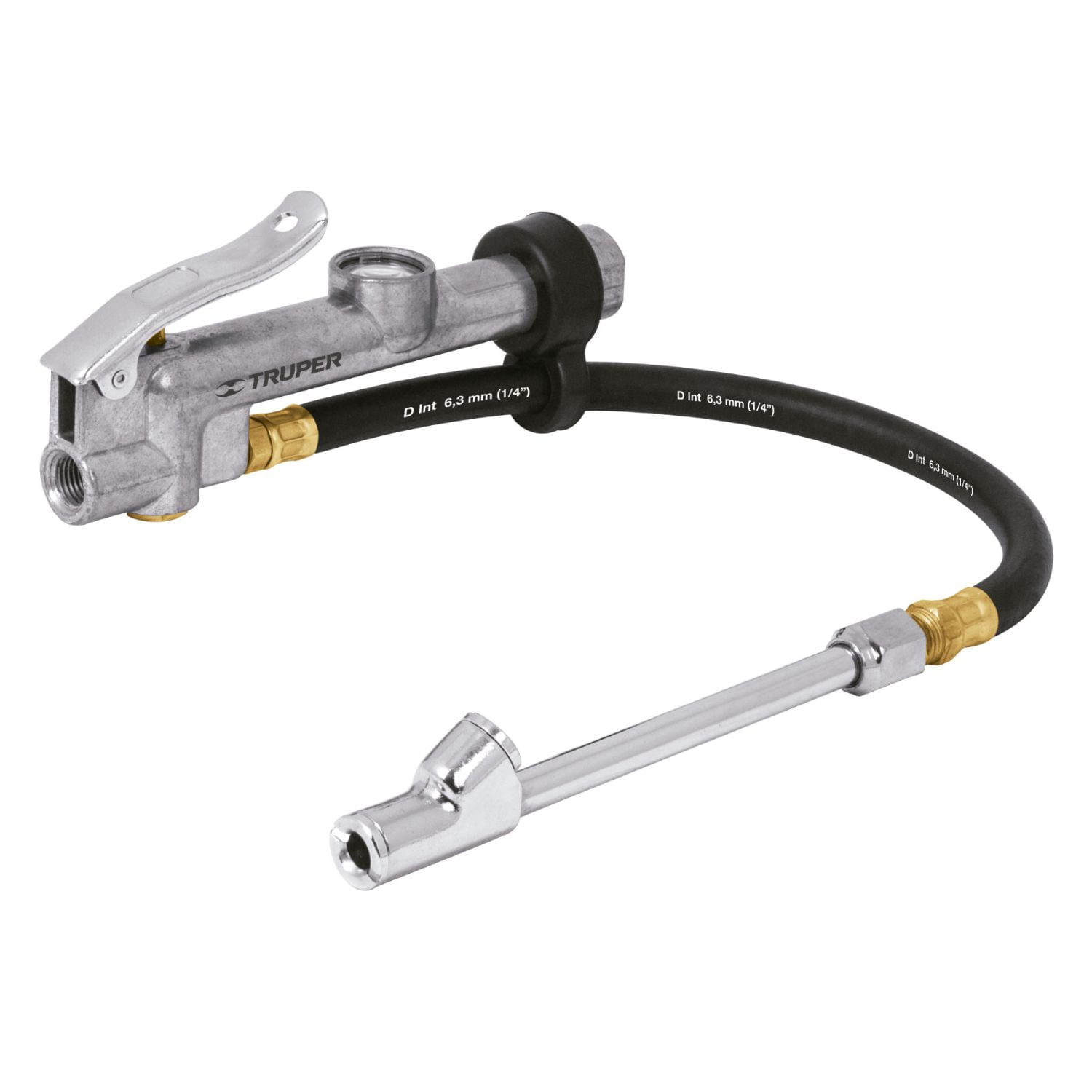 Inflador con Calibrador de Cabeza Doble Nehumatico Truper 19028