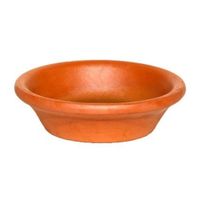 Plato de Cerámica Circular Mestiza Estandar Terracota 10cm Marrón