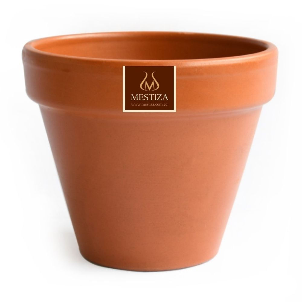 Maceta Cerámica Terracota Mestiza 11cm Cono Ladrillo