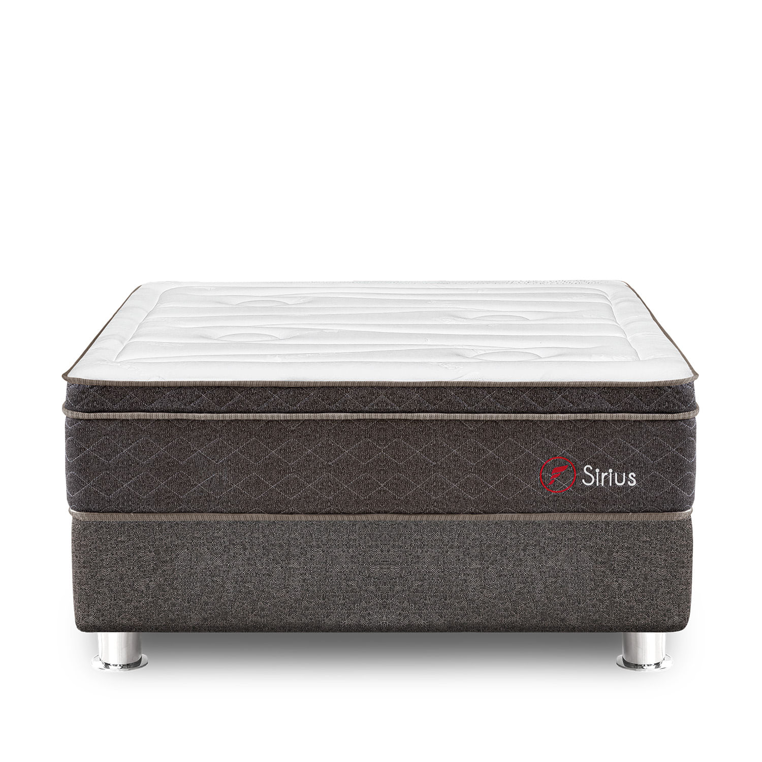 Cama Box Tarima FORLI Sirius Pocket 2 Plz + 2 Almohadas Viscoelásticas + Protector
