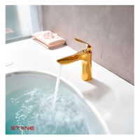 Mezcladora P/Lavatorio Caroline Short STG-01 Golden Stone
