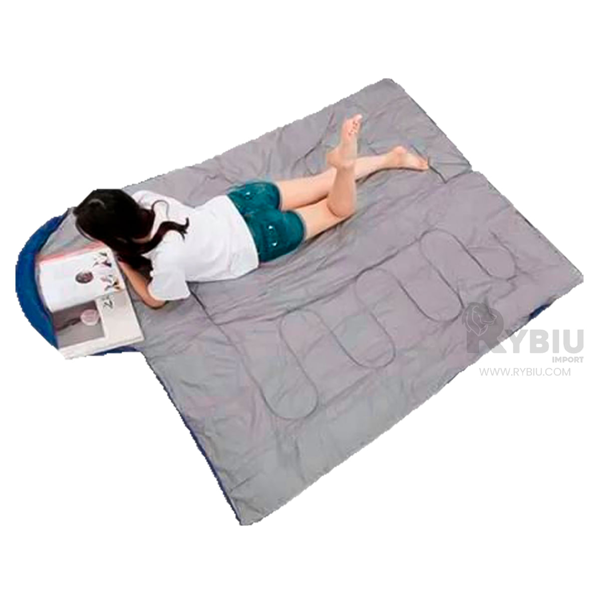 Sleeping Gruesas Azul para Acampar