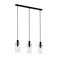 Lámpara Colgante EGLO Montefino Acero Negro 3 Luces