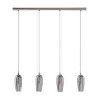 Lámpara Colgante EGLO Farsala Acero Plata 4 Luces LED G9