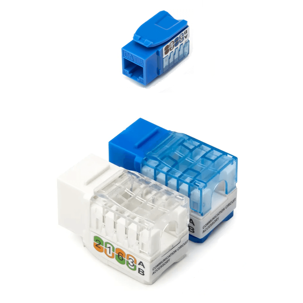 Jack Keystone RJ45 CAT6 CAT6A CAT5E Conector Modular UTP