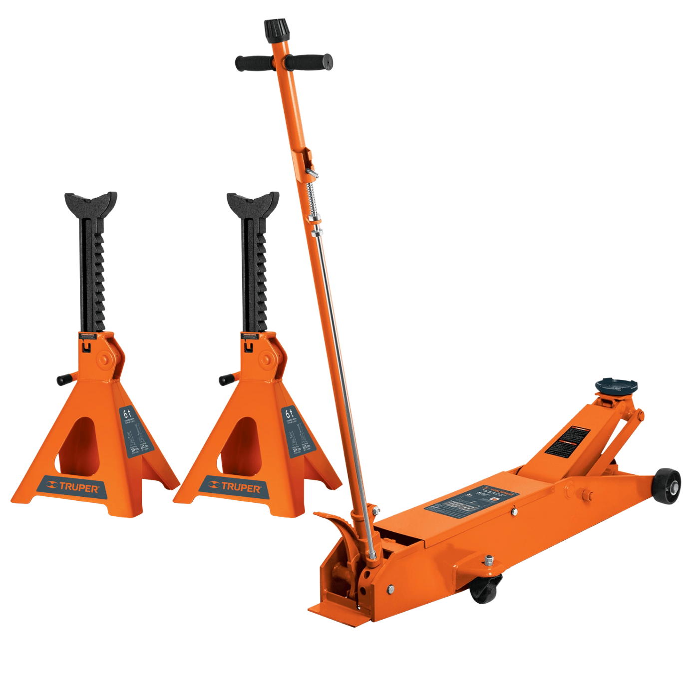 Combo gata 5 Toneladas, Caballete 6 Toneladas Truper 14957-14845