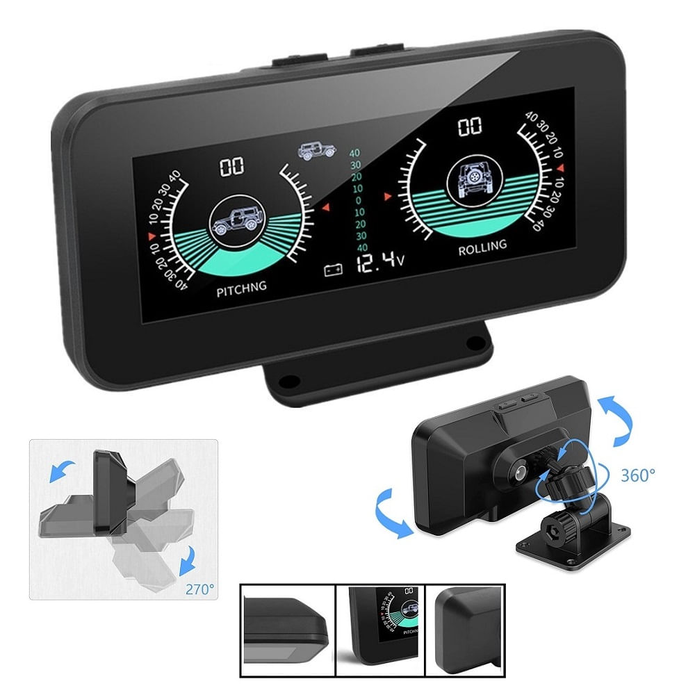 Inclinometro Digital Vehicular Hud Pendiente Inclinacion - Promart