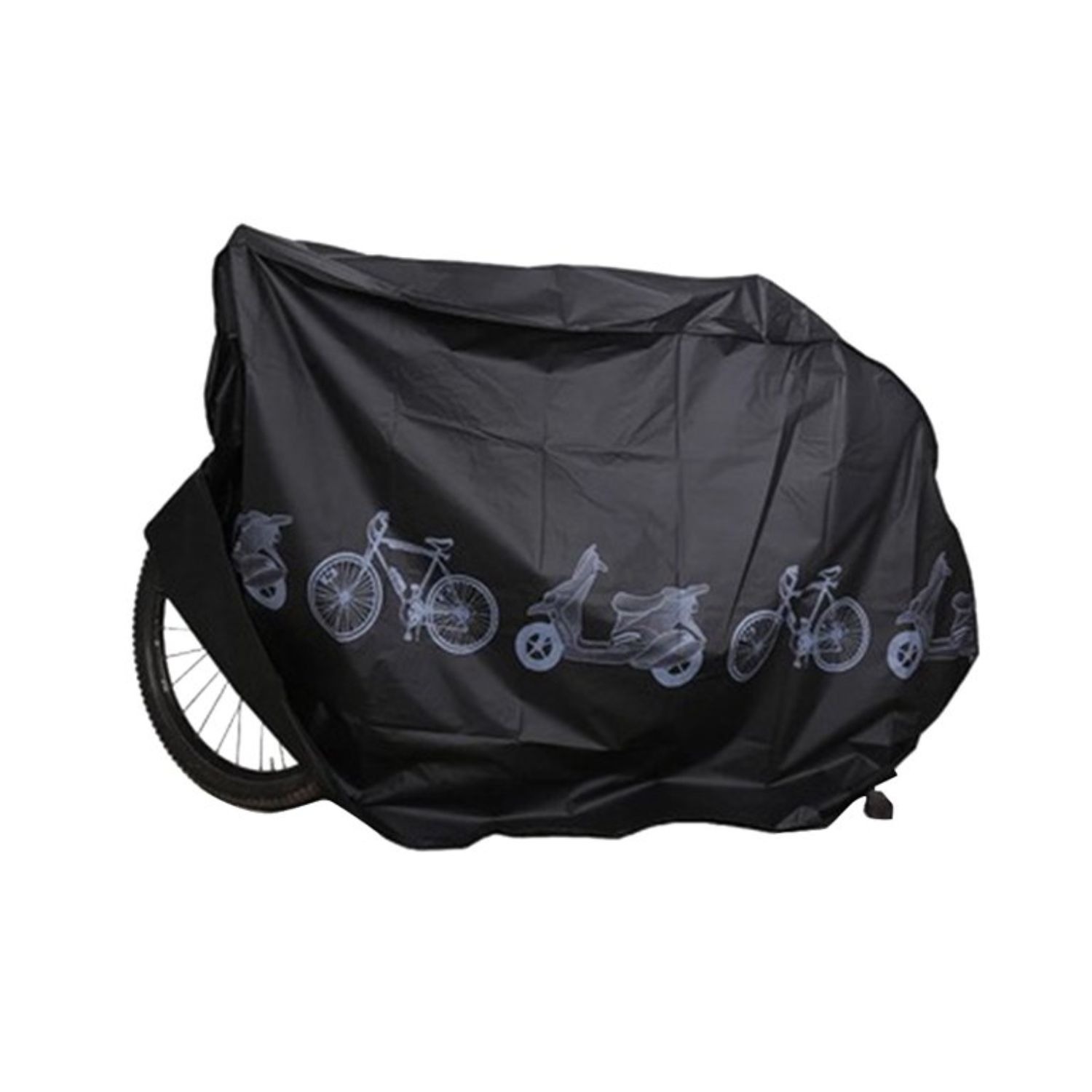Cobertor Para Bicicleta Impermeable Funda Ciclismo Moto Lluvia - Negro