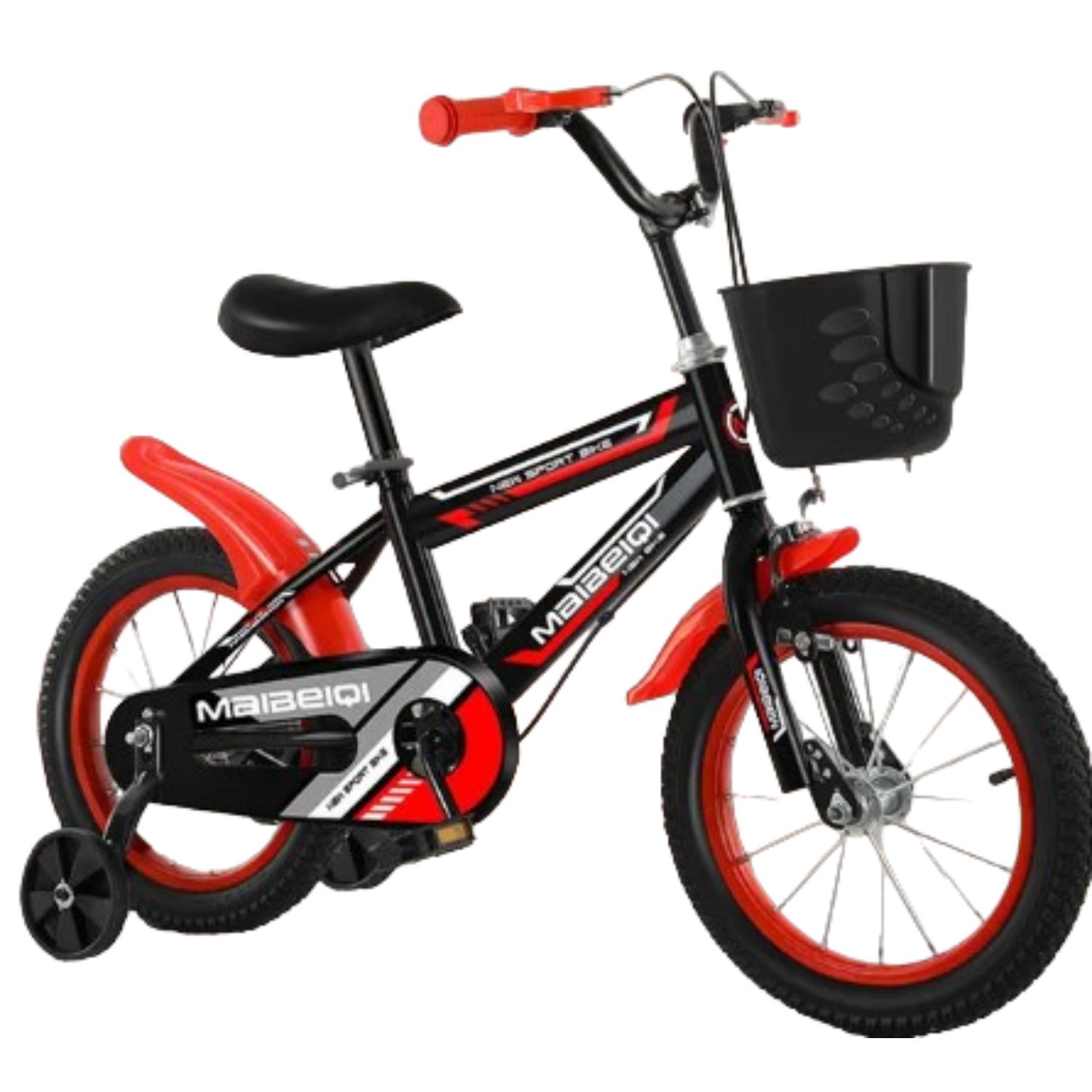 Bicicleta Para Niños Aro 18 Ciclismo Infantil - Rojo/Negro