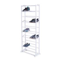Zapatera 10 Niveles Orange Blanco Organizador de Zapatos Doméstico