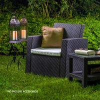 Sillón Terraza Tavarua Ratán Marrón Reyplast