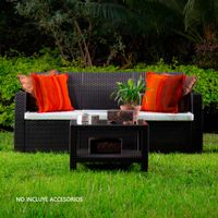 Sillón de Plástico Tavarua Ratán Marrón Moro