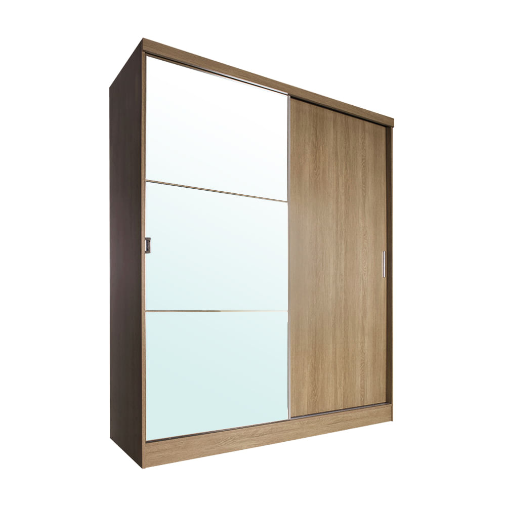 Ropero Maple Orange Viena 2 Puertas Corredizas con Espejo