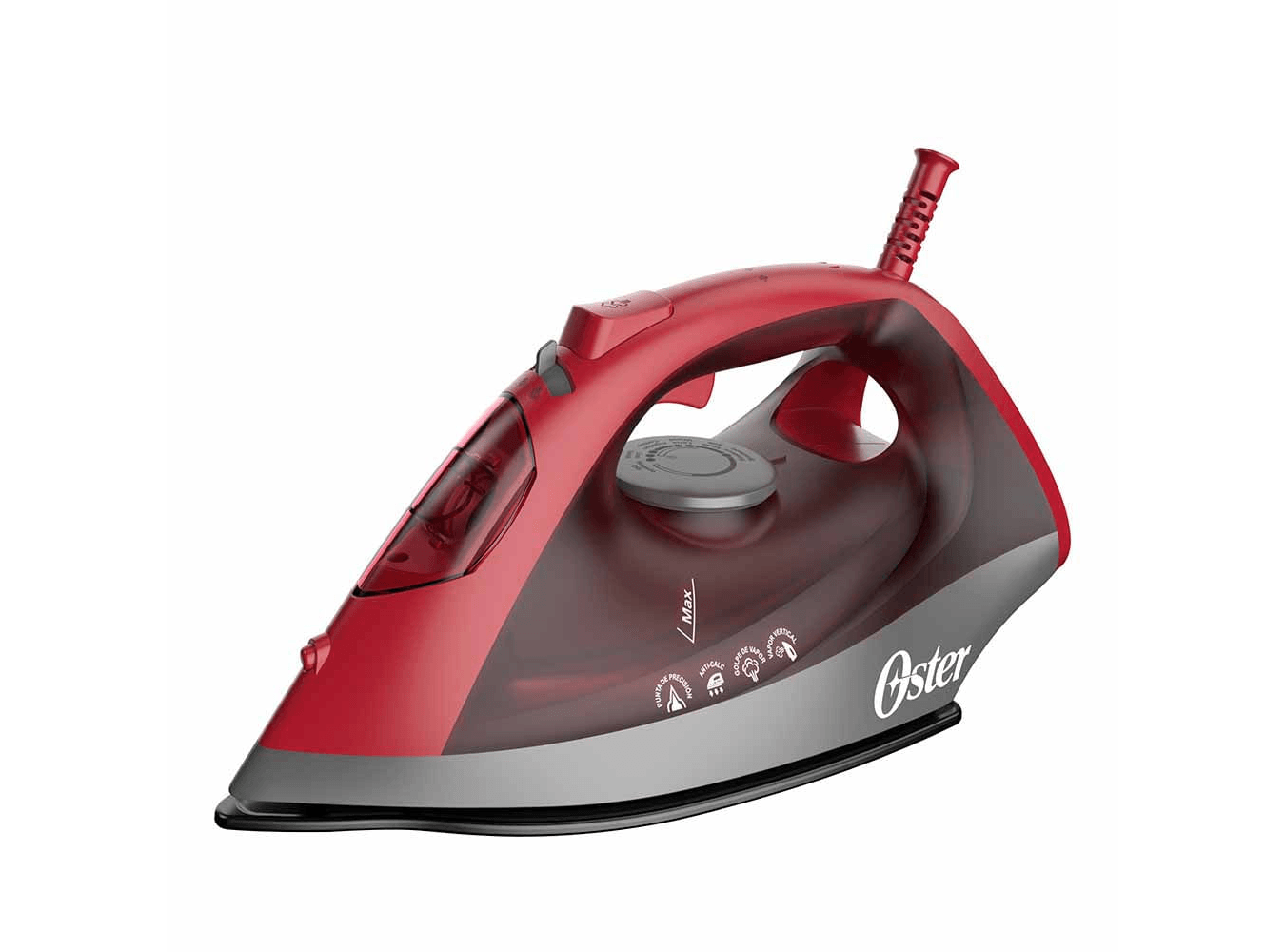 Plancha a Vapor Oster GCSTBS6051 Suela de cerámica Cable giratorio Roja