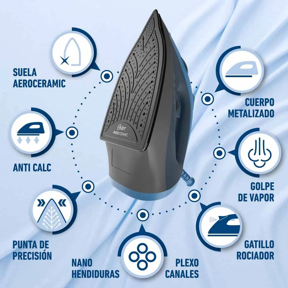 Plancha a Vapor Oster GCSTBS6052 Azul