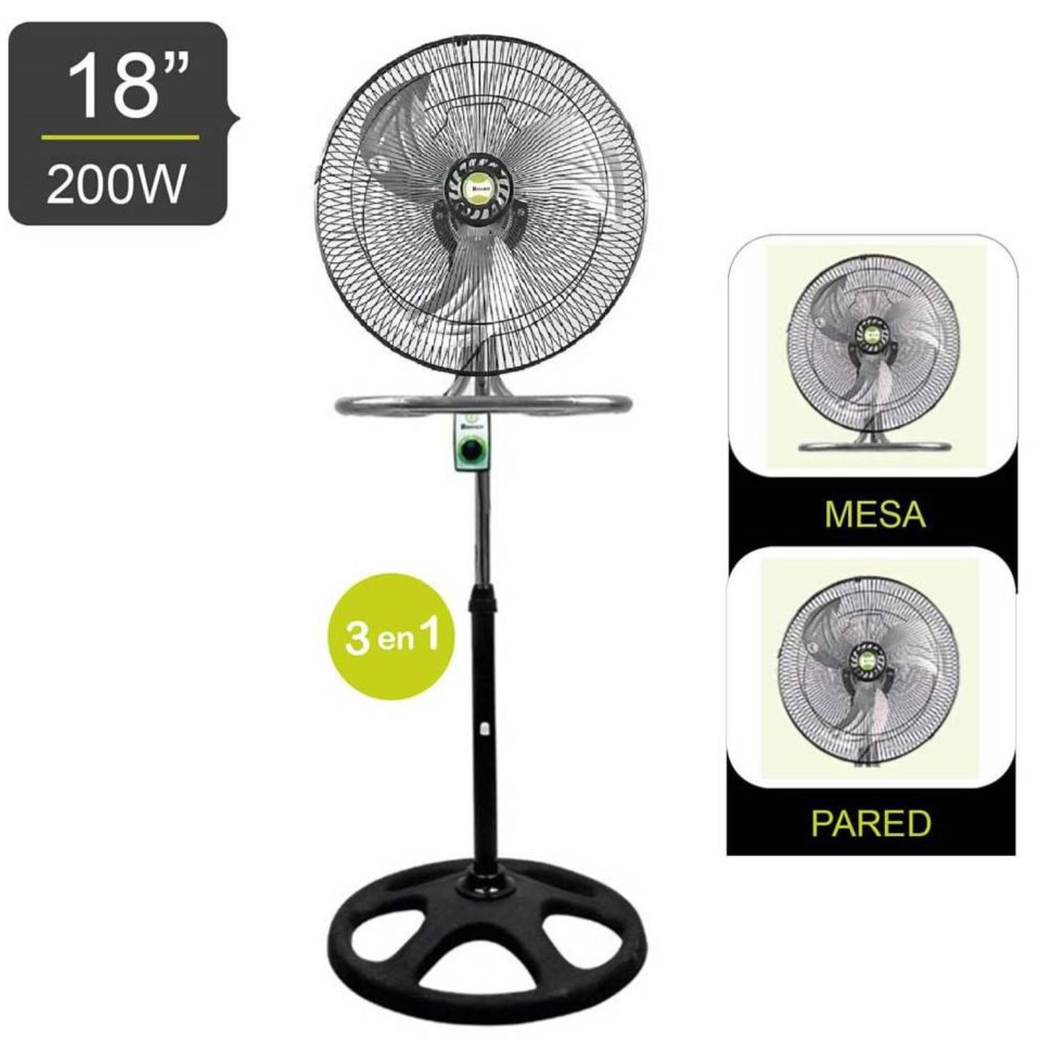 Ventilador Pedestal  BOSSKO De 18"" 200 W BK-8218VI