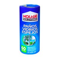 Paño Vidrios + Espejos X 60 Unid