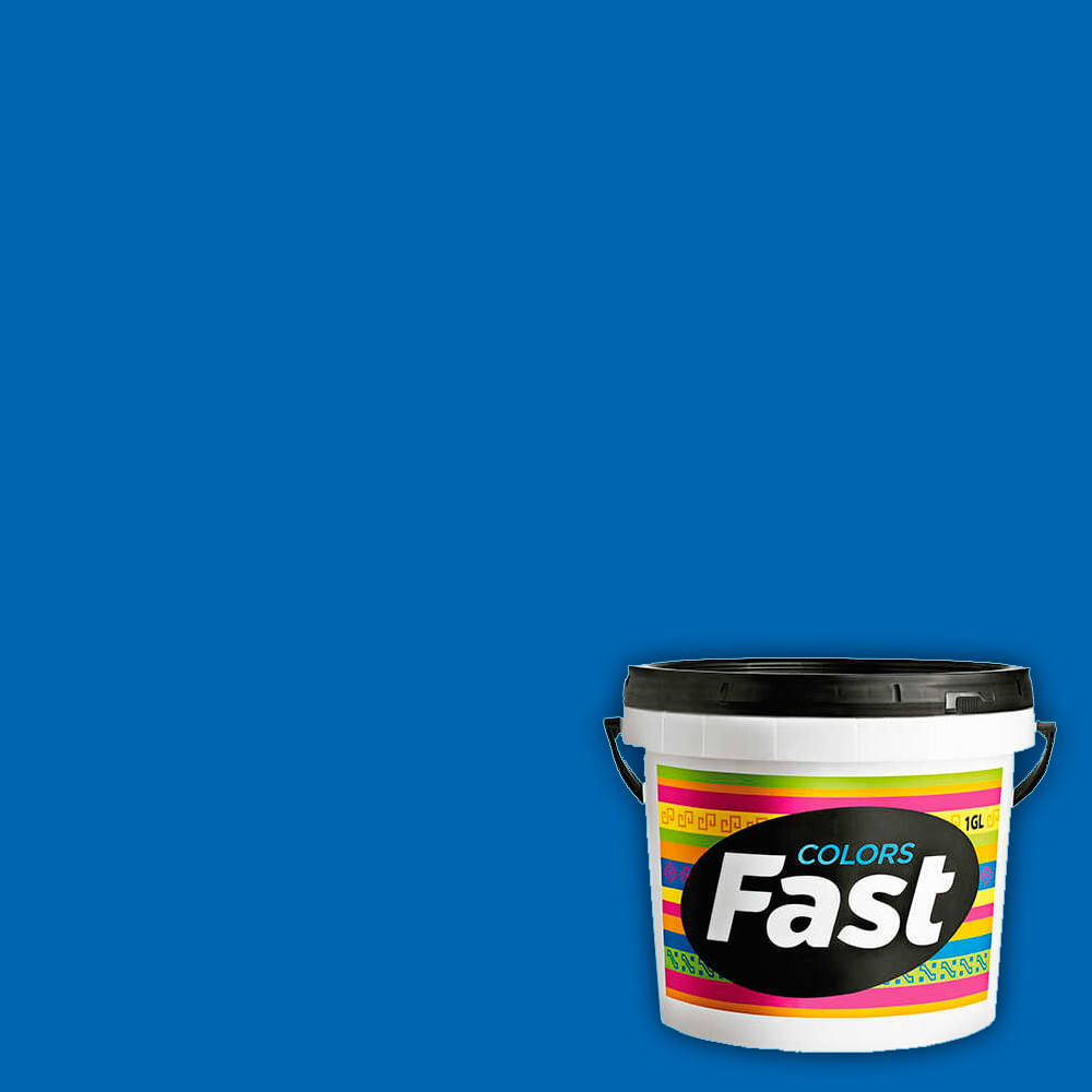 Pintura Látex Azul Eléctrico 1 galón Fast