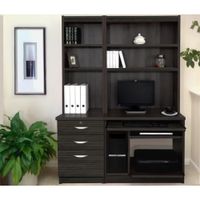 Escritorio Estante Moderno Rokuta Negro R&R MUEBLES