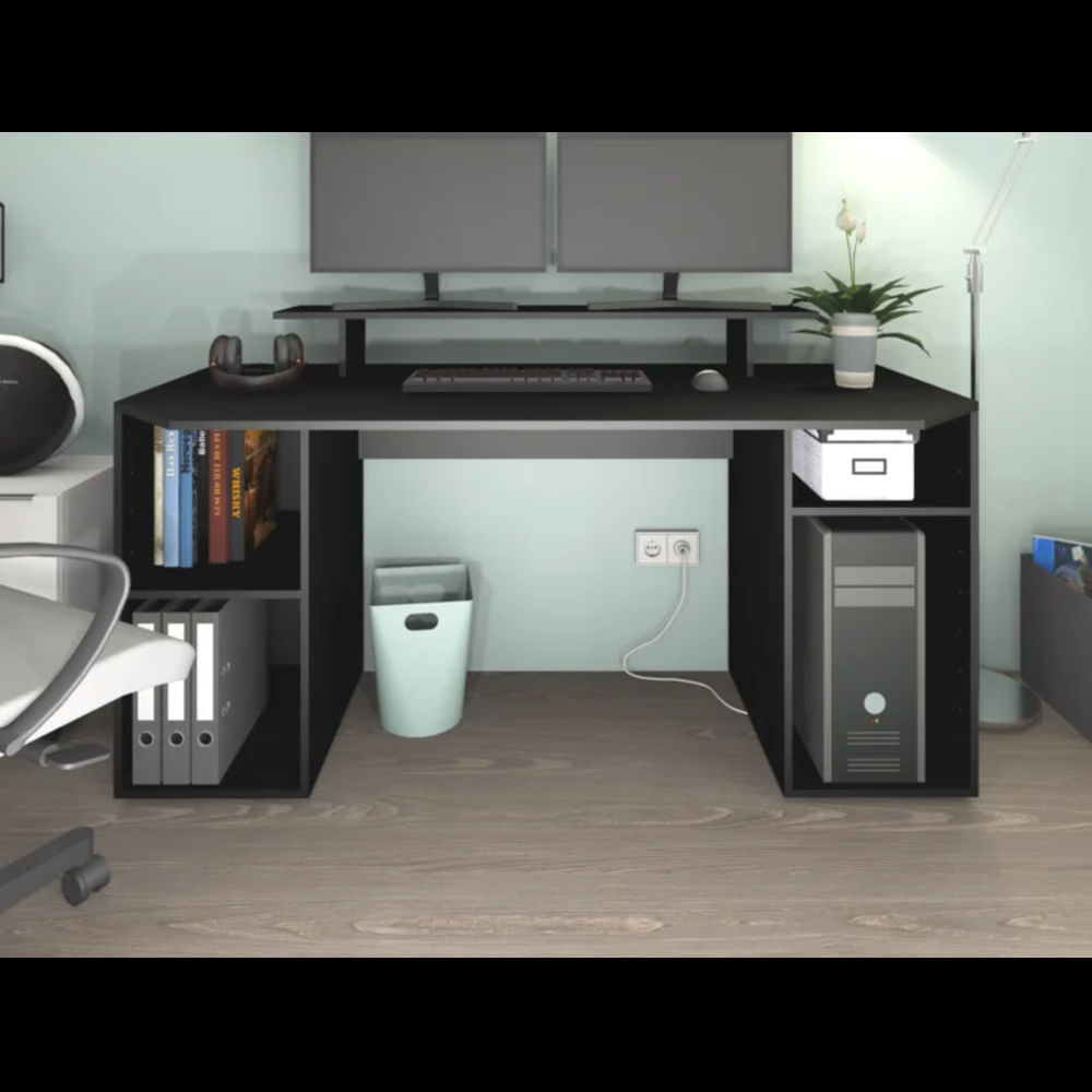 Escritorio Moderno Hinatsuru Negro R&R MUEBLES