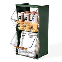 Caja Organizadora Exhibidor de Cocina Verde 17F