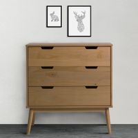 Comoda Moderna Kaname 3 Cajones R&R MUEBLES
