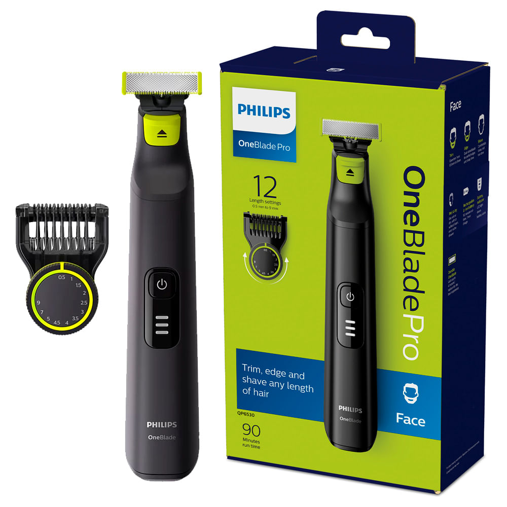 Afeitadora Philips Oneblade Pro Moldeador 12 Longitudes Qp6530/15 - Promart