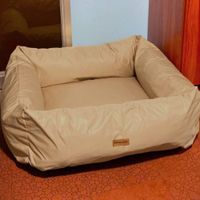 Cama Impermeable para Verano/Invierno 100% Hipoalergénico Beige Talla S