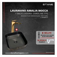 Combo Bowl  Amalia Mocca + Caroline STG + Desagüe +Trampa P Stone