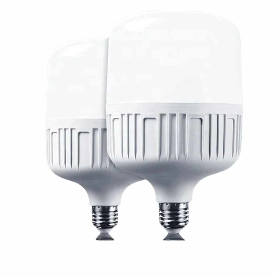 Foco x2 Bombillo LED 50W Potente Luz Blanca E27 Bombillo Grande Oficina Interiores