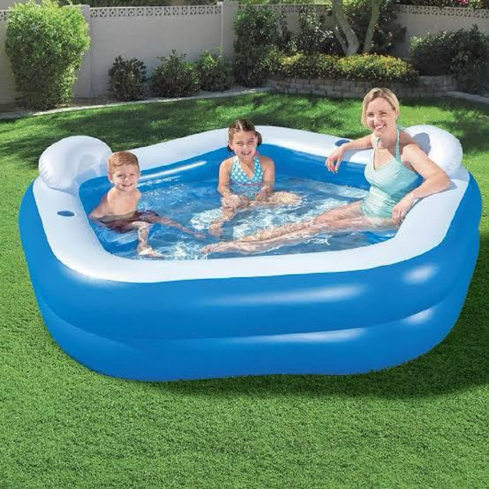 Piscina Inflable pentagonal con dos asientos