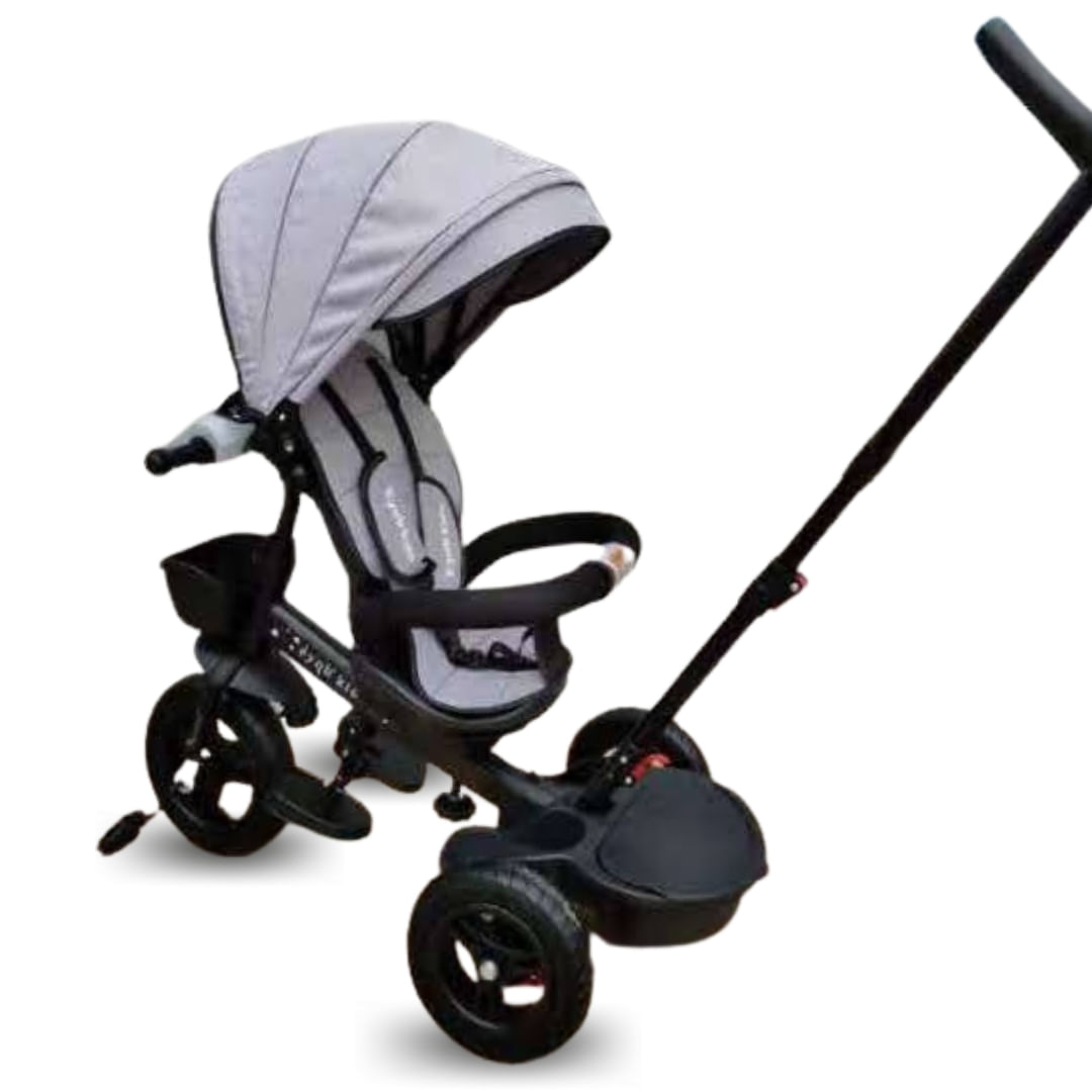 Triciclo Guiador Kids Cute Aventure Gris