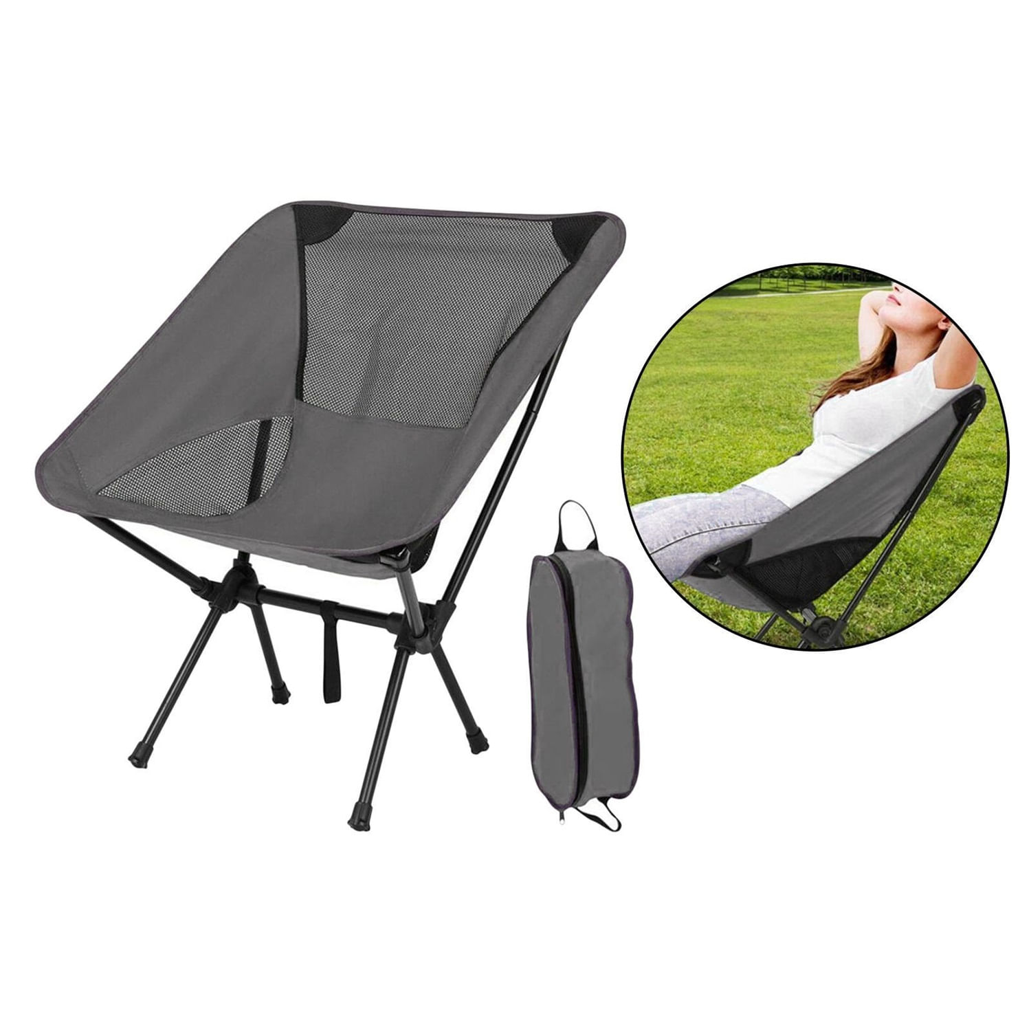 Silla Portátil Camping Moon Chair Plegable Ultraligero Compacta