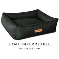 Cama Impermeable para Verano/Invierno 100% Hipoalergénico Negro Talla M