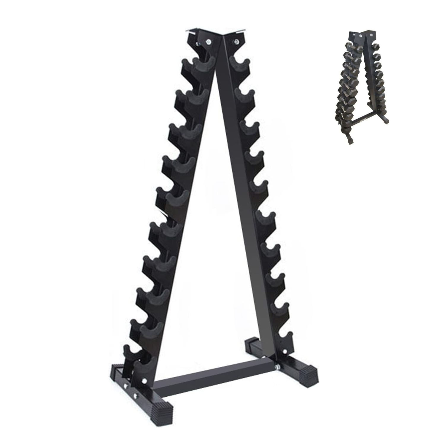 Soporte de Mancuernas de 10 pares Triangular