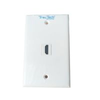 Placa ABS HDMI Faceplate Empalme HDMI Hembra 90 Grados 1 Puesto 1080P